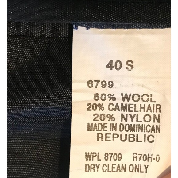 John Ashford Mens Sport Coat SZ 40 Short black/tan Tweed Officecorp Business - Picture 6 of 6